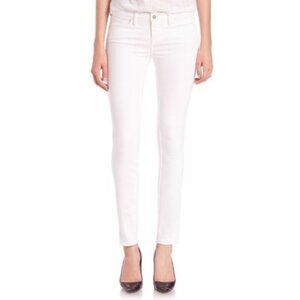 L'Agence Chantal Low Rise Skinny Jeans Blanc